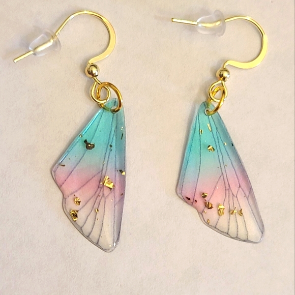 Hand Crafted Jewelry - Handcrafted Mini Butterfly Wing Earrings